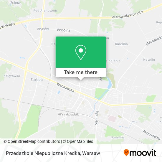 Przedszkole Niepubliczne Kredka map