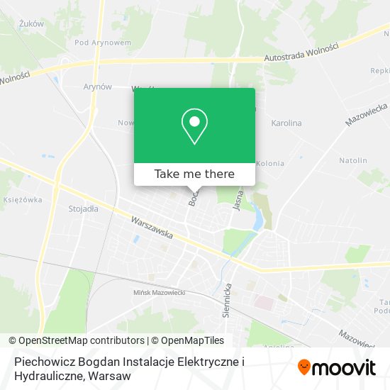 Piechowicz Bogdan Instalacje Elektryczne i Hydrauliczne map