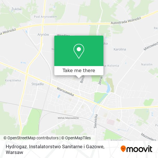 Hydrogaz. Instalatorstwo Sanitarne i Gazowe map