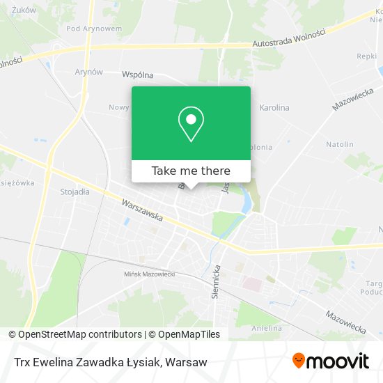 Trx Ewelina Zawadka Łysiak map