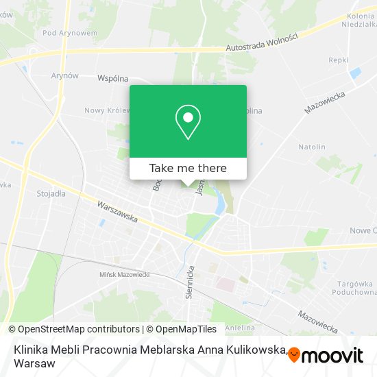 Klinika Mebli Pracownia Meblarska Anna Kulikowska map