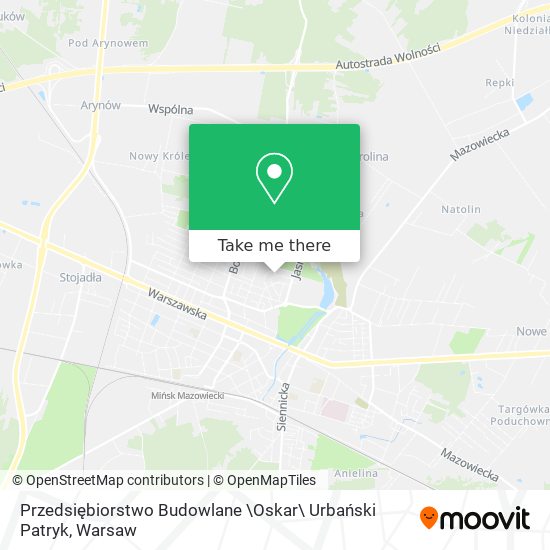 Przedsiębiorstwo Budowlane \Oskar\ Urbański Patryk map