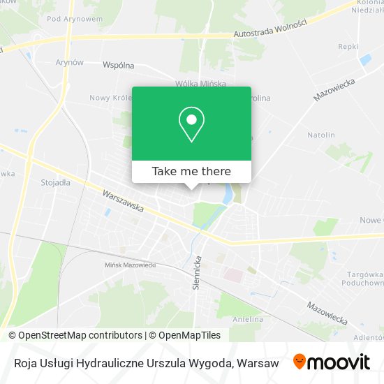 Roja Usługi Hydrauliczne Urszula Wygoda map