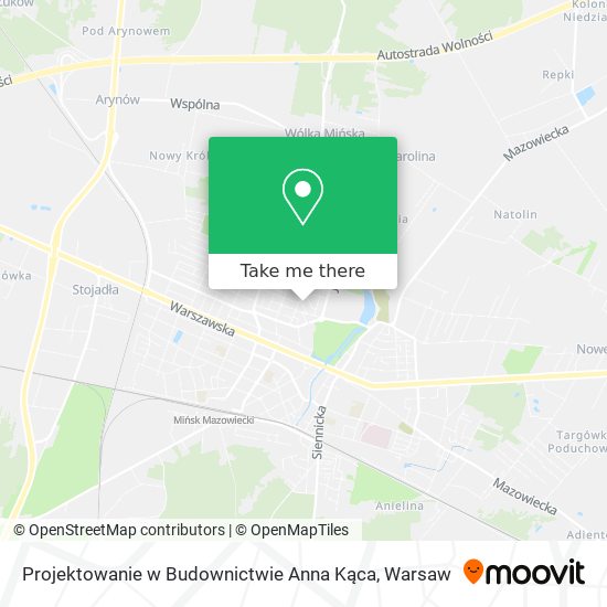 Projektowanie w Budownictwie Anna Kąca map