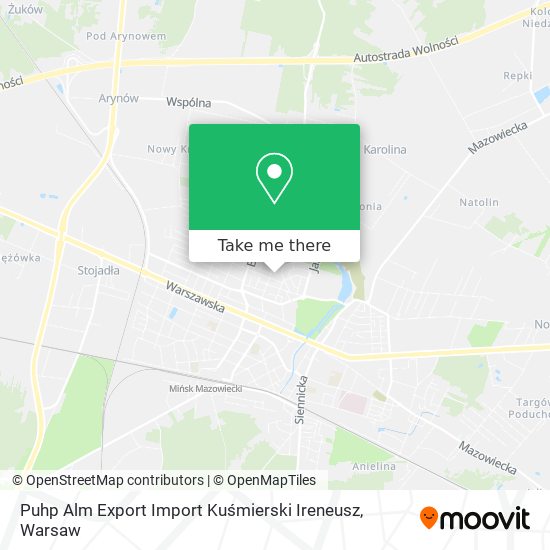 Puhp Alm Export Import Kuśmierski Ireneusz map