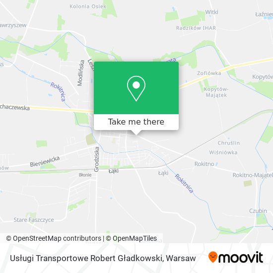 Usługi Transportowe Robert Gładkowski map