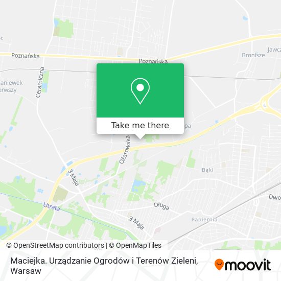 Maciejka. Urządzanie Ogrodów i Terenów Zieleni map