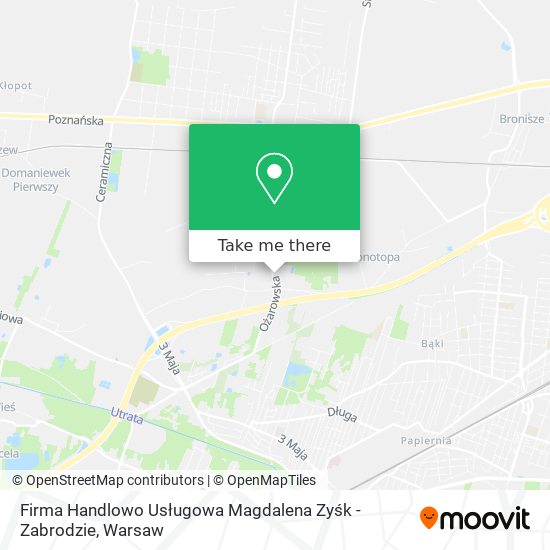 Firma Handlowo Usługowa Magdalena Zyśk - Zabrodzie map