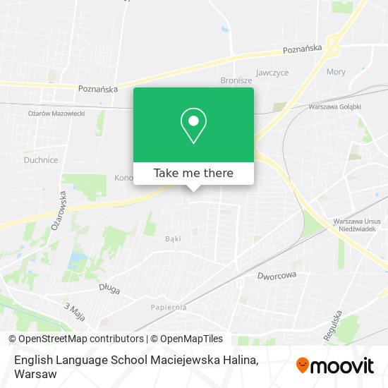 English Language School Maciejewska Halina map