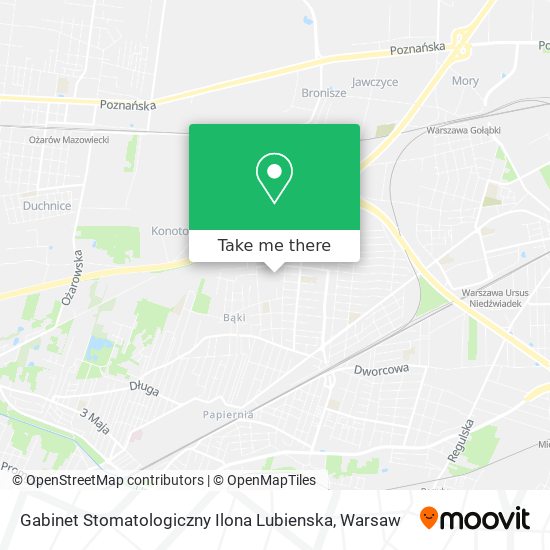 Gabinet Stomatologiczny Ilona Lubienska map