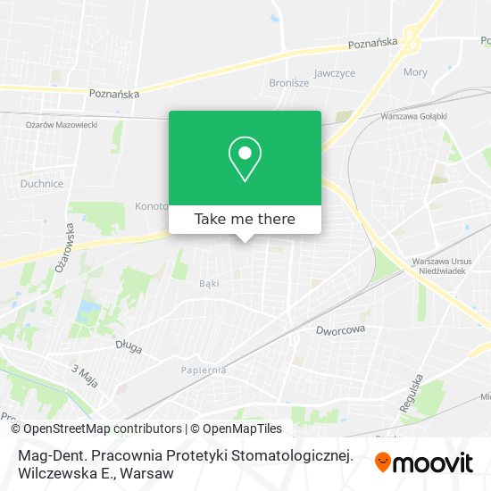 Mag-Dent. Pracownia Protetyki Stomatologicznej. Wilczewska E. map