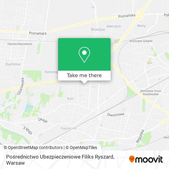 Pośrednictwo Ubezpieczeniowe Filiks Ryszard map