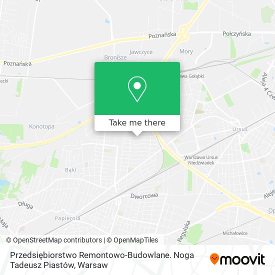 Przedsiębiorstwo Remontowo-Budowlane. Noga Tadeusz Piastów map