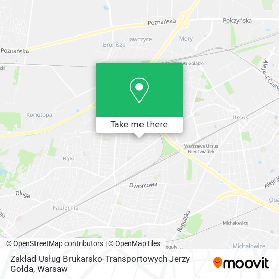 Zakład Usług Brukarsko-Transportowych Jerzy Gołda map