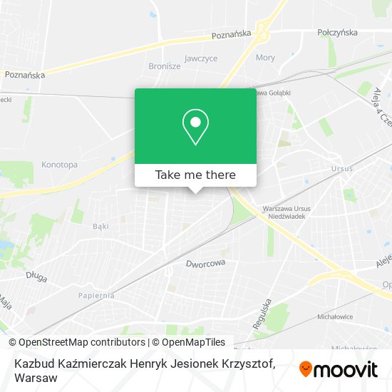 Kazbud Kaźmierczak Henryk Jesionek Krzysztof map