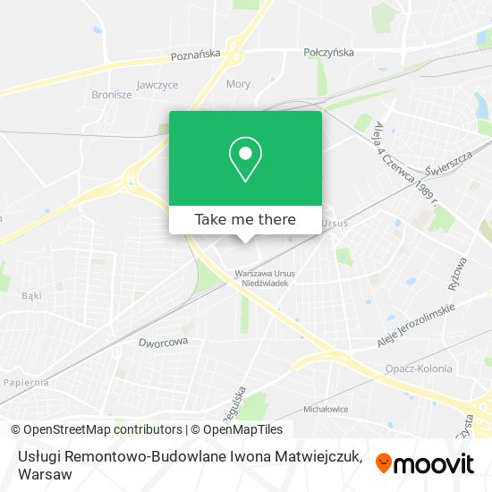 Usługi Remontowo-Budowlane Iwona Matwiejczuk map