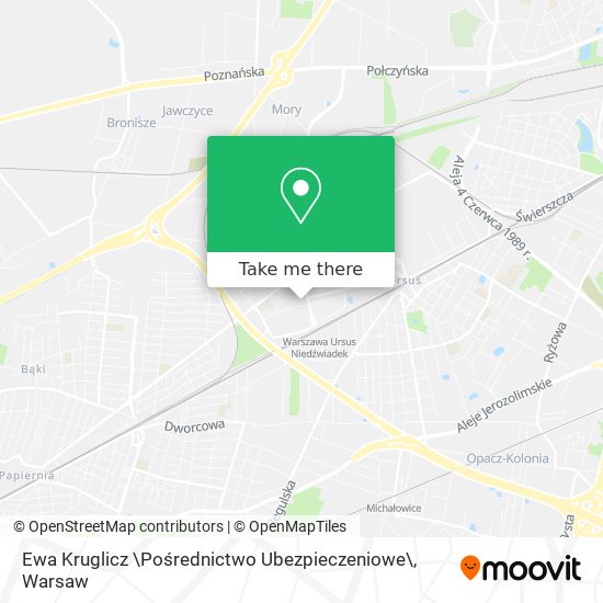 Ewa Kruglicz \Pośrednictwo Ubezpieczeniowe\ map