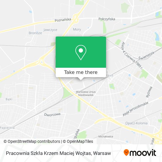 Pracownia Szkła Krzem Maciej Wojtas map