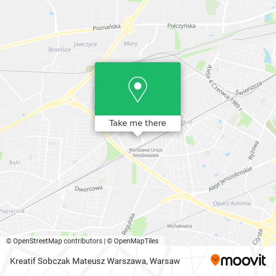 Kreatif Sobczak Mateusz Warszawa map