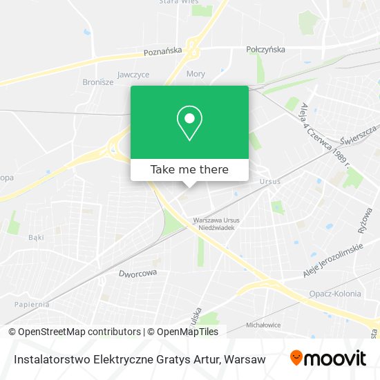 Instalatorstwo Elektryczne Gratys Artur map