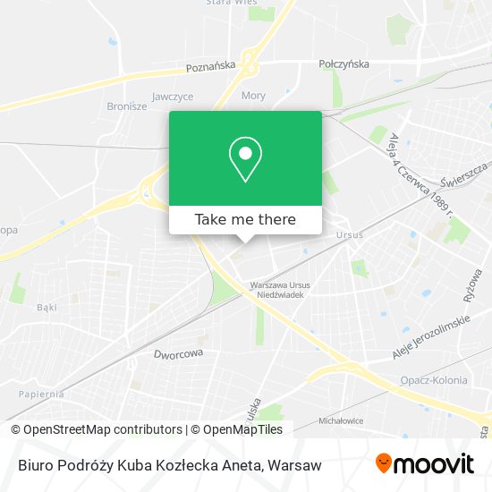 Biuro Podróży Kuba Kozłecka Aneta map