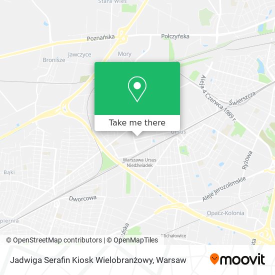 Карта Jadwiga Serafin Kiosk Wielobranżowy