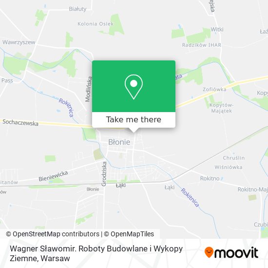 Wagner Sławomir. Roboty Budowlane i Wykopy Ziemne map