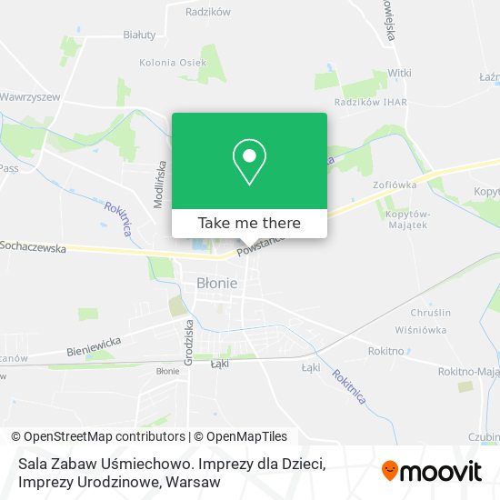 Sala Zabaw Uśmiechowo. Imprezy dla Dzieci, Imprezy Urodzinowe map