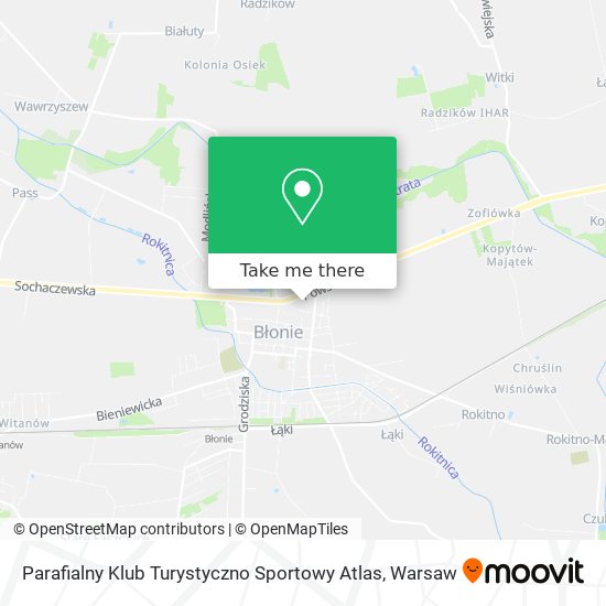 Parafialny Klub Turystyczno Sportowy Atlas map