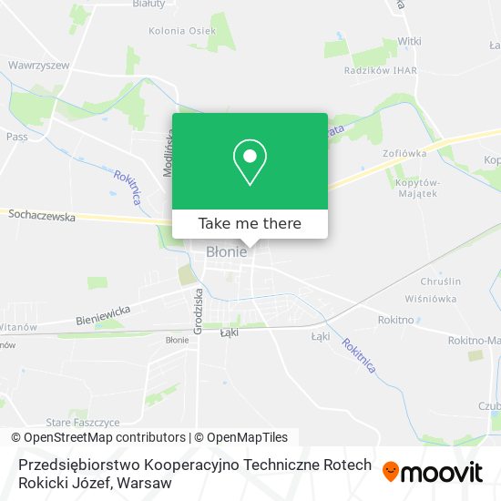 Przedsiębiorstwo Kooperacyjno Techniczne Rotech Rokicki Józef map