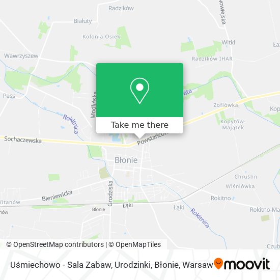 Uśmiechowo - Sala Zabaw, Urodzinki, Błonie map