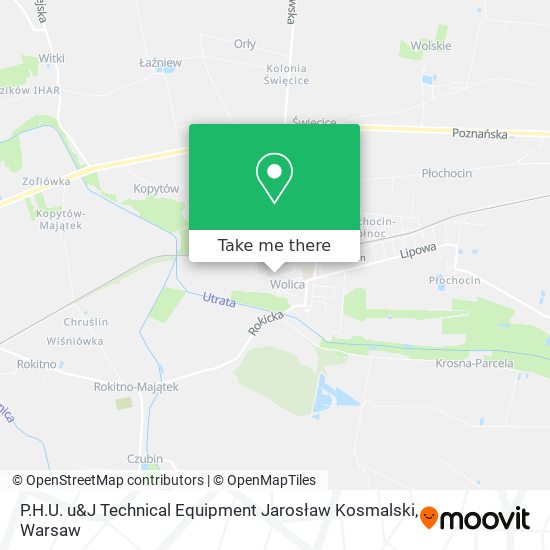 P.H.U. u&J Technical Equipment Jarosław Kosmalski map