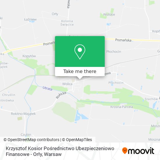 Krzysztof Kosior Pośrednictwo Ubezpieczeniowo Finansowe - Orły map