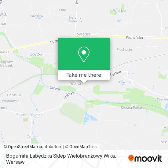 Bogumiła Łabędzka Sklep Wielobranżowy Wika map