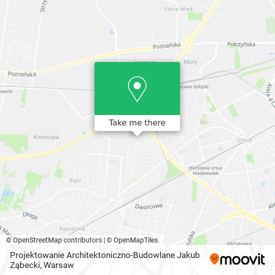 Projektowanie Architektoniczno-Budowlane Jakub Ząbecki map