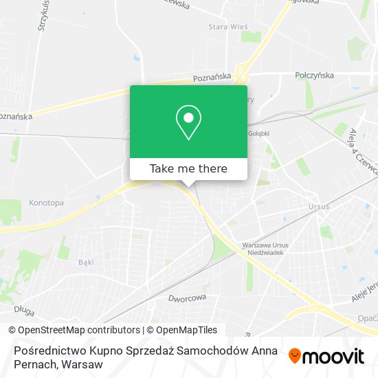 Pośrednictwo Kupno Sprzedaż Samochodów Anna Pernach map