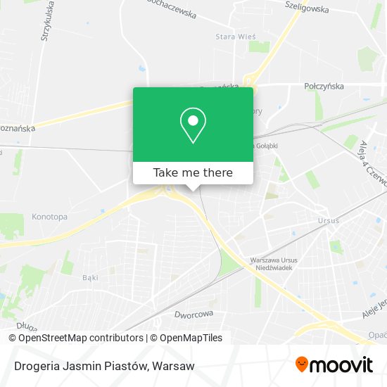 Drogeria Jasmin Piastów map