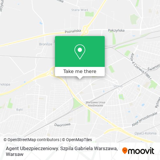 Agent Ubezpieczeniowy. Szpila Gabriela Warszawa map