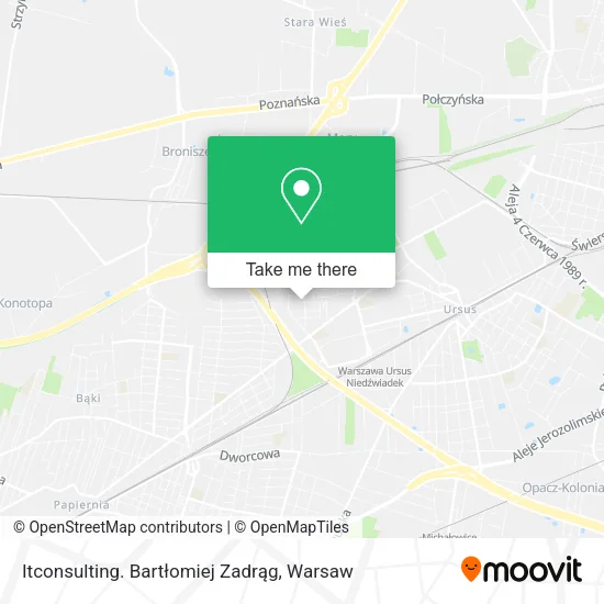 Itconsulting. Bartłomiej Zadrąg map