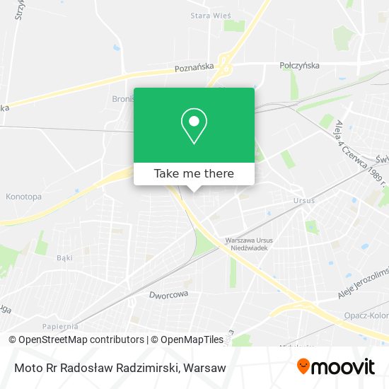 Moto Rr Radosław Radzimirski map