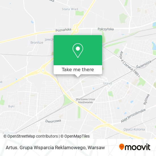 Artus. Grupa Wsparcia Reklamowego map