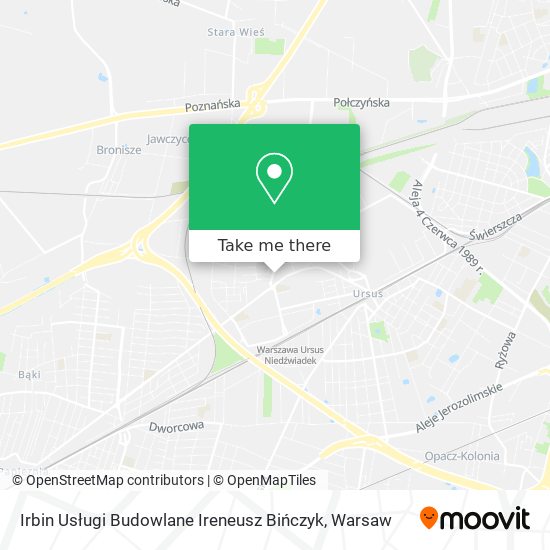 Irbin Usługi Budowlane Ireneusz Bińczyk map