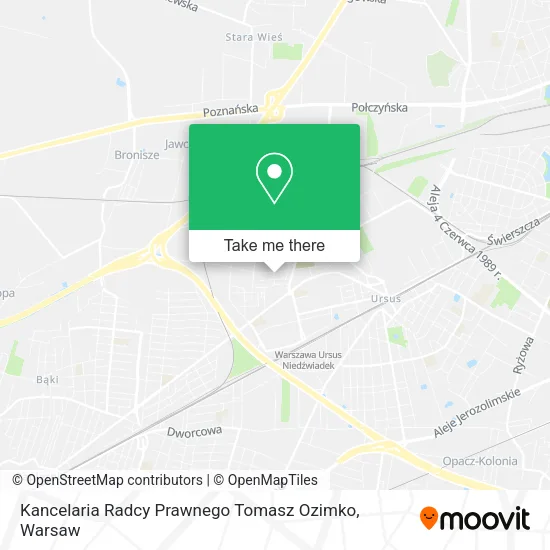 Kancelaria Radcy Prawnego Tomasz Ozimko map