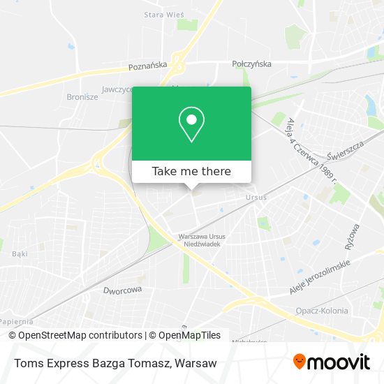 Toms Express Bazga Tomasz map