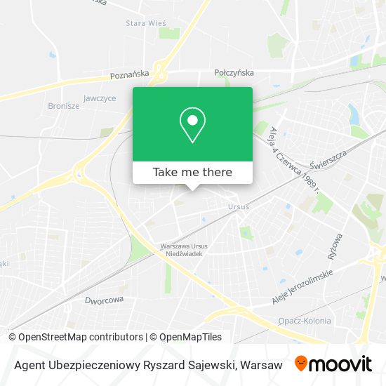 Agent Ubezpieczeniowy Ryszard Sajewski map