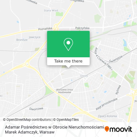 Adamar Pośrednictwo w Obrocie Nieruchomościami Marek Adamczyk map