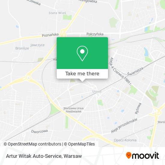 Artur Witak Auto-Service map