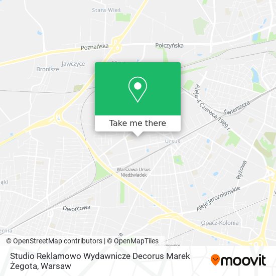 Studio Reklamowo Wydawnicze Decorus Marek Żegota map