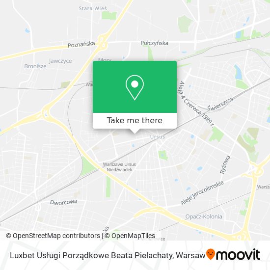 Luxbet Usługi Porządkowe Beata Pielachaty map