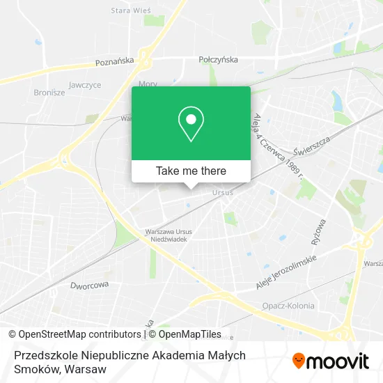 Карта Przedszkole Niepubliczne Akademia Małych Smoków